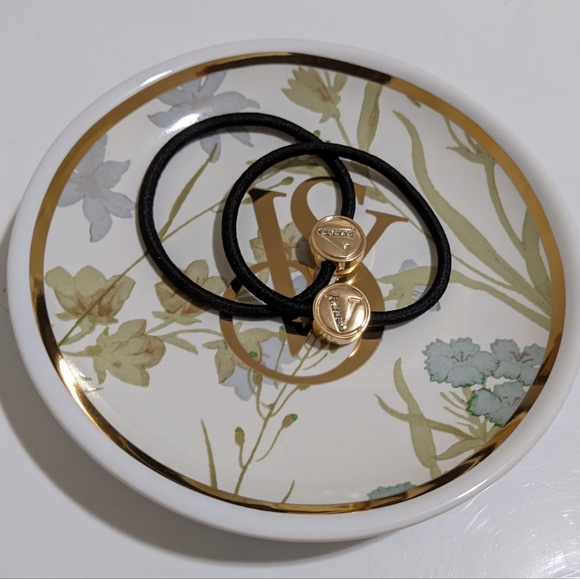 Nib luxury VS 2022 wedding jewelry porcelain gold tone rim - Picture 7 of 8